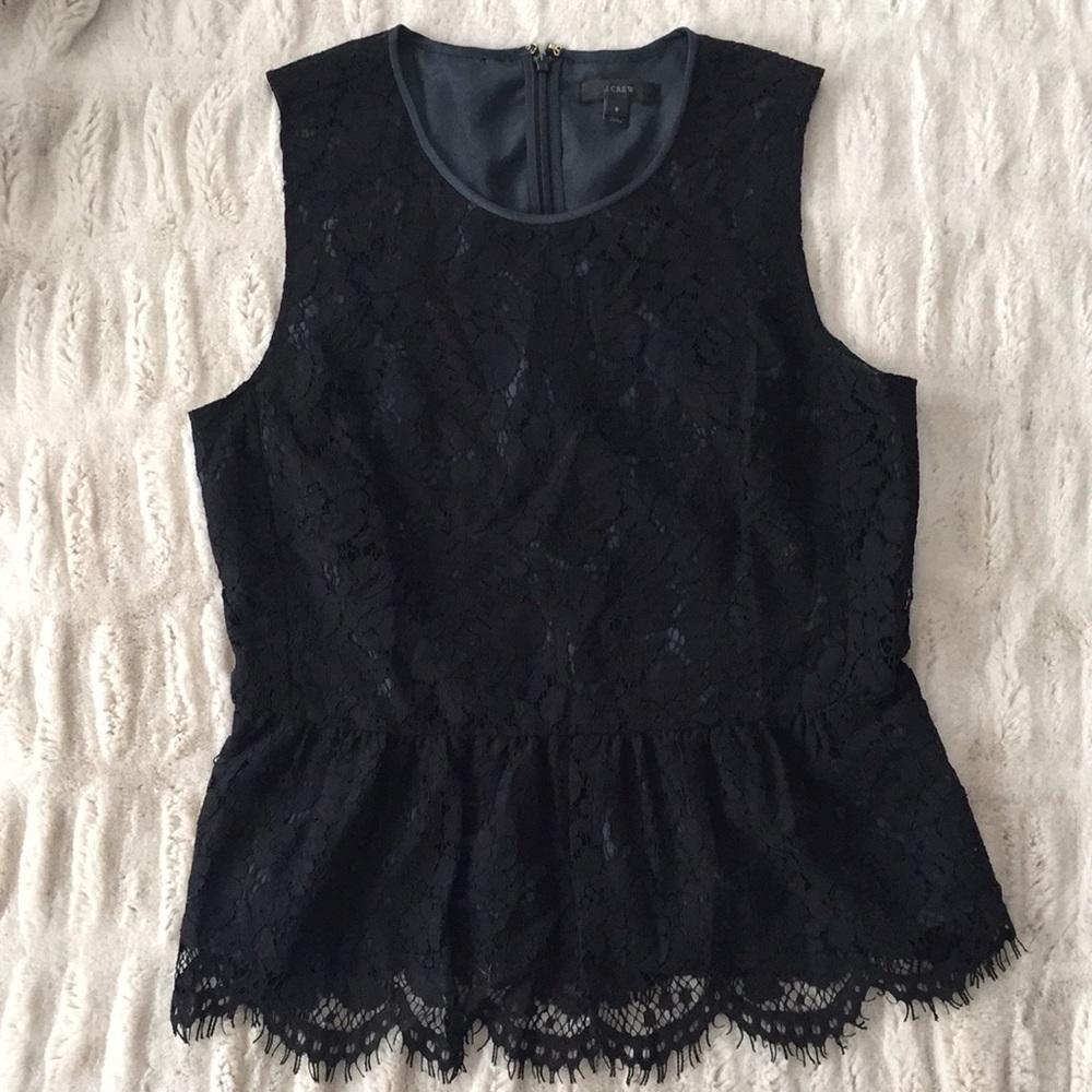 JCrew Flirty Lace Top